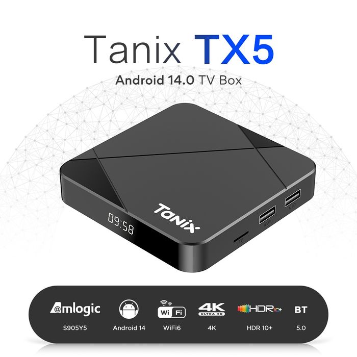 Tanix TX5 S905Y5 4GB/32GB Wifi 6 Android 14 TV Box