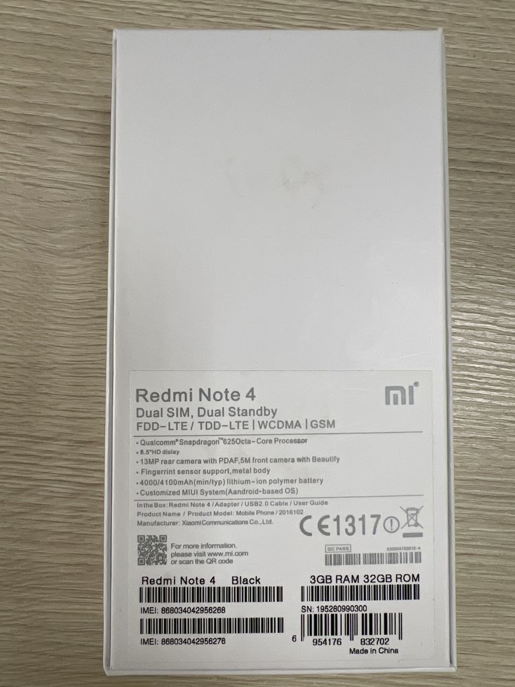 Telefon Redmi Note 4 dual sim