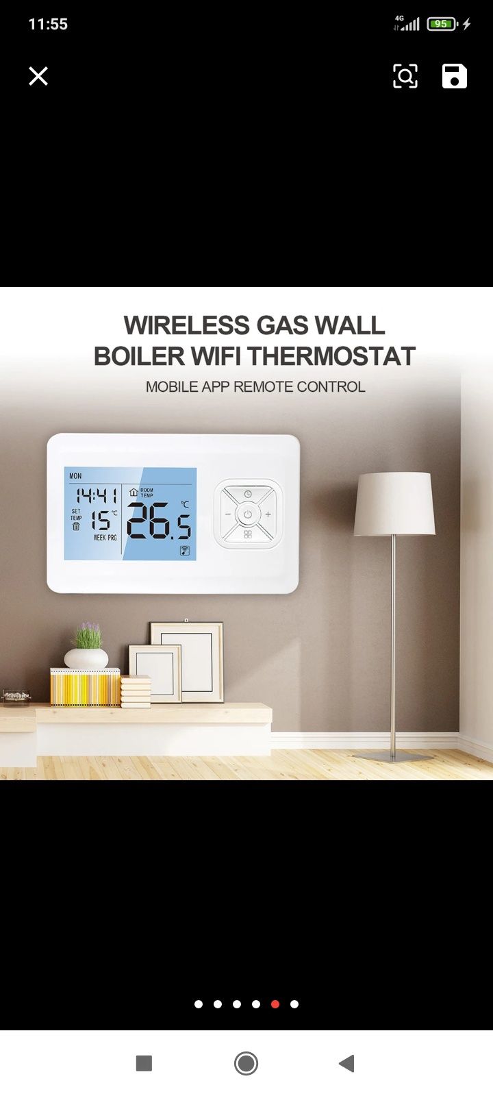 Termostato ambiente WiFi