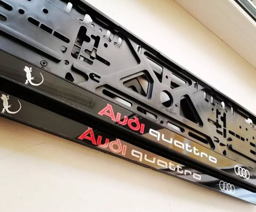 LUX Рамки номера Audi quattro чи інші ,номерные рамки Ауди ,автономера