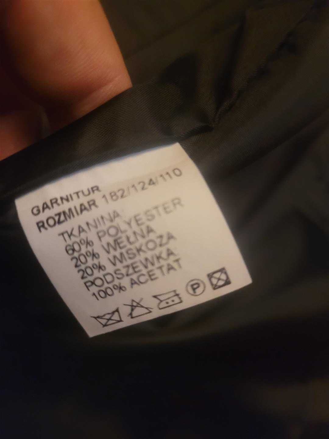 Męska Kamizelka Garniturowa - Rozmiar 182/110, XL, Paski, Zadbana