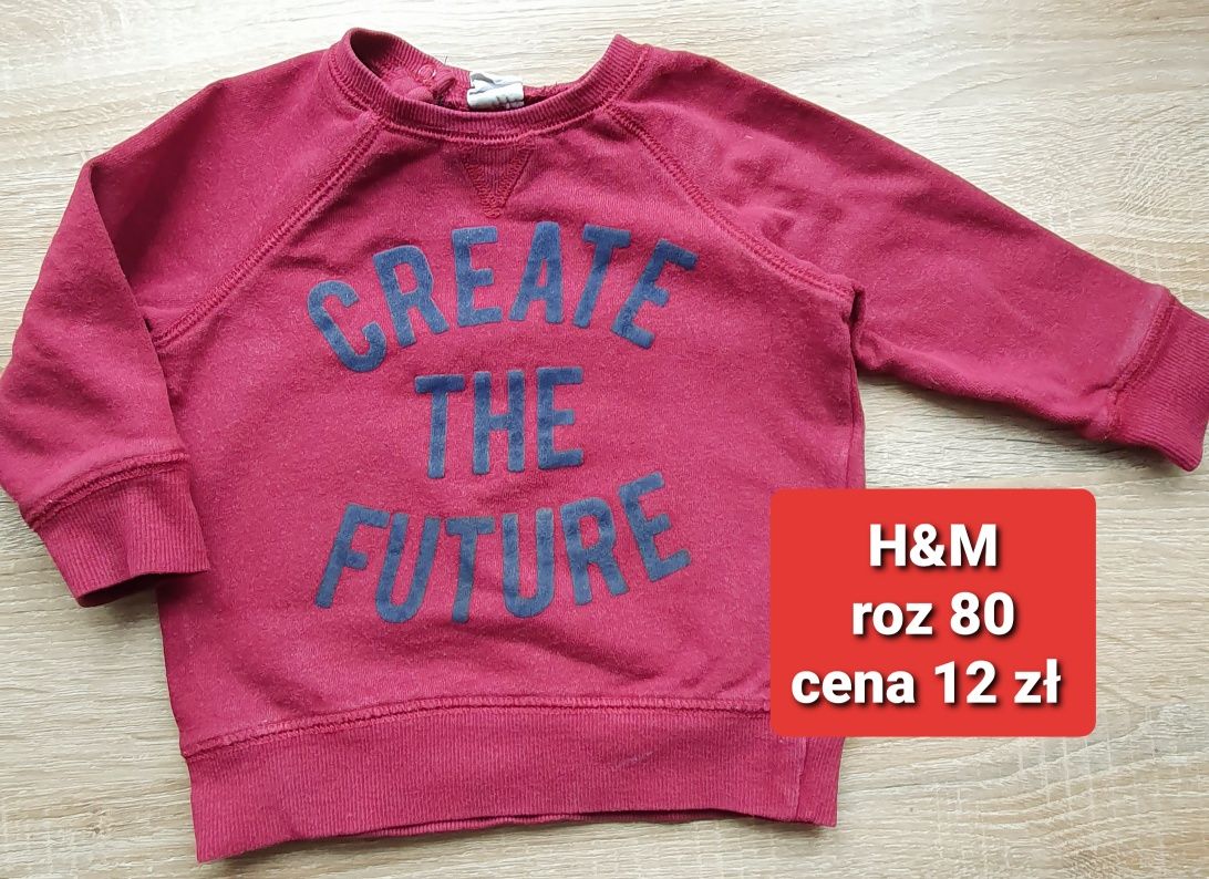 Paka zestaw wiosna 80 chłopięc bluza H&M piżama dresy koszulki