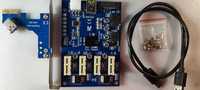 PCIE splitter 4x, Adapter, USB rozdzielacz do kart graficznych