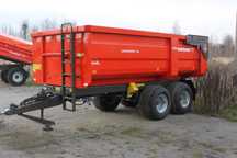 Przyczepa skorupowa, budowlana T 0 41 7 ton, T 083/A Tandem 10 ton