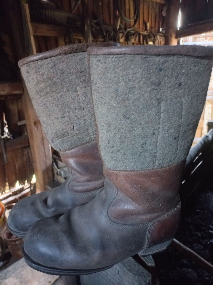 Buty wojskowe, zabytkowe rekonstrukcja wystawa skórofilce