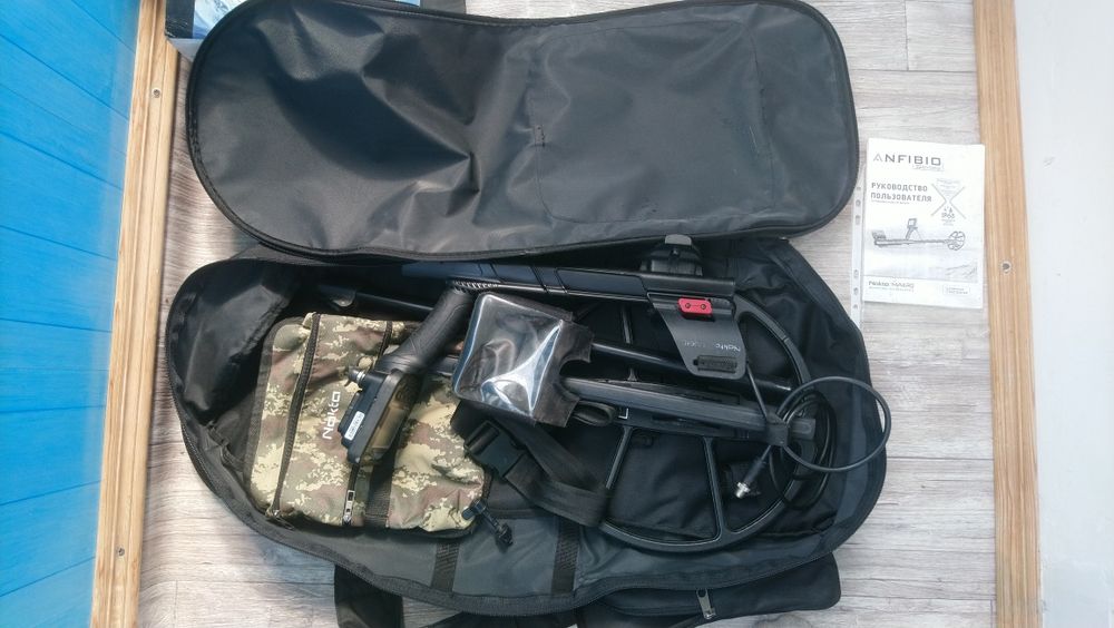 Nokta Anfibio Multi ,катушка Af-35, рюкзак, сумка для знахідок