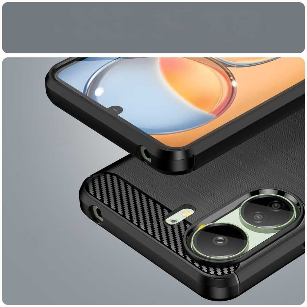 Etui Carbon do Xiaomi Redmi 13C 4G + Szkło Hartowane