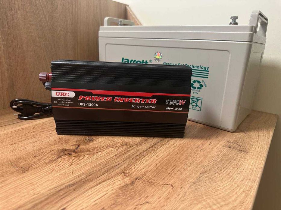 Преобразователь 1300вт Инвертор С зарядкой 12в-220в Для Котлов ДБЖ UPS