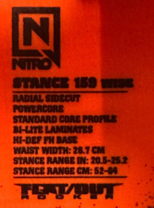 Deska Snowboardowa NITRO Stance 59W 159cm