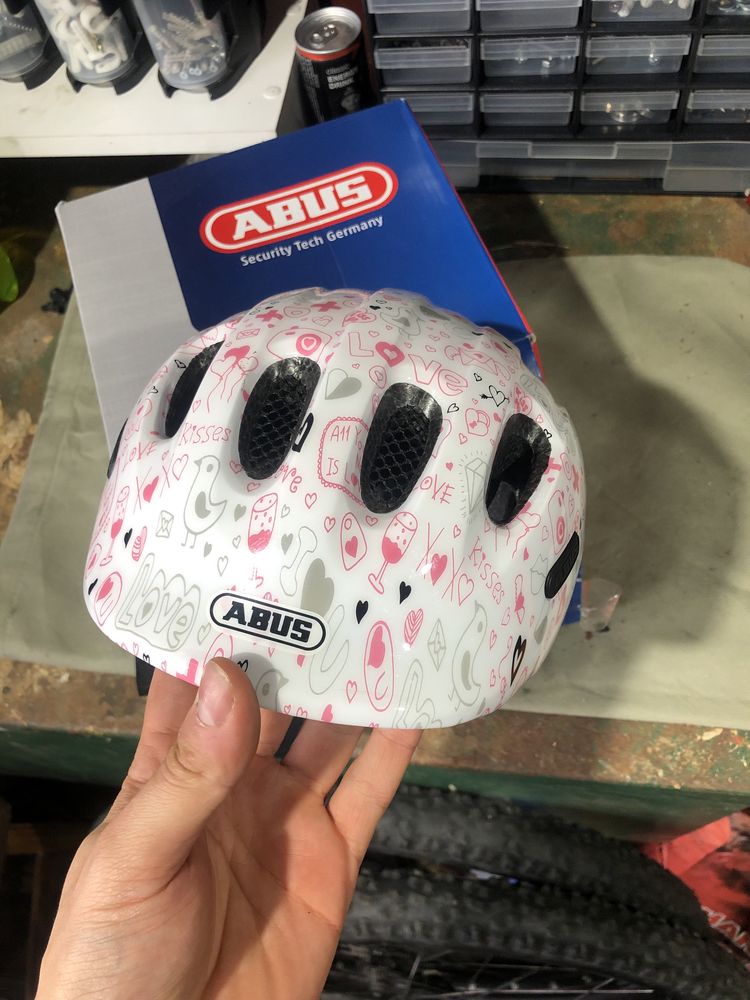 Kask dla dziewczynki abus smiley 2.0 rozmiar 45-50 cm