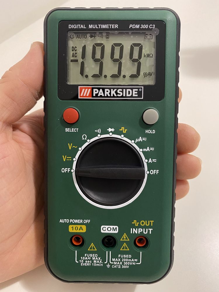 Цифровий мультиметр Parkside PDM 300 C3