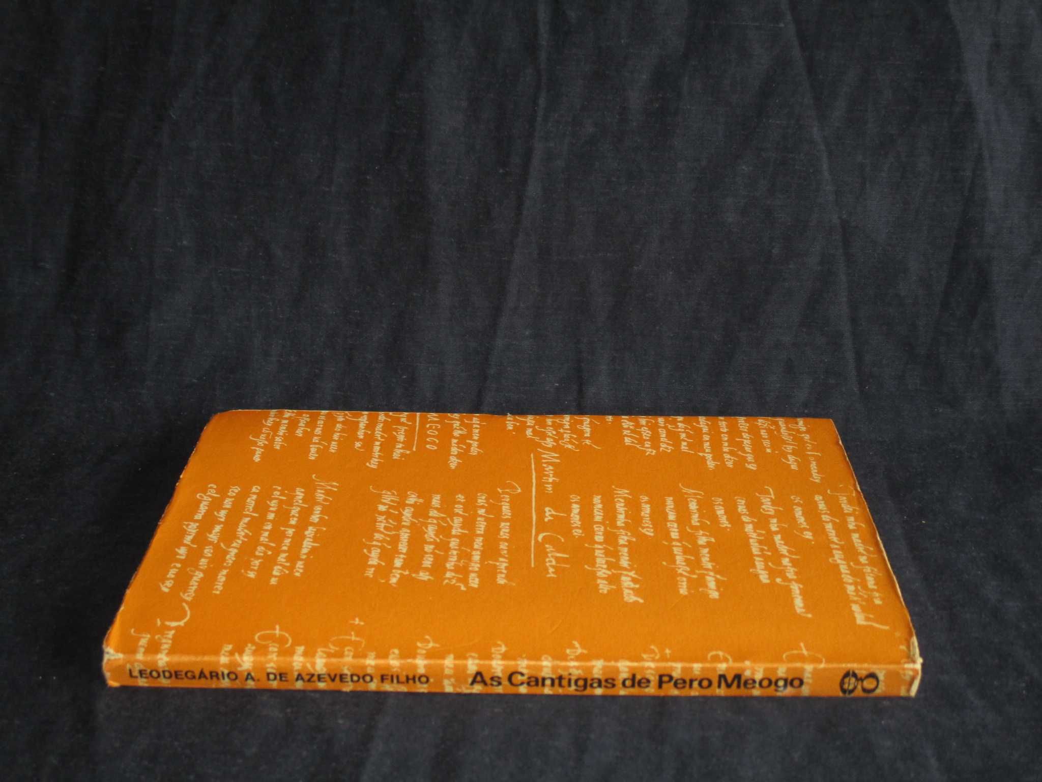 Livro As Cantigas de Pero Meogo Leodegário A. De Azevedo Filho