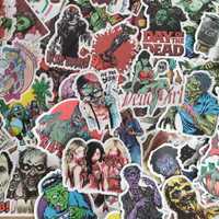 50 Autocolantes Stickers Zombie Caveiras