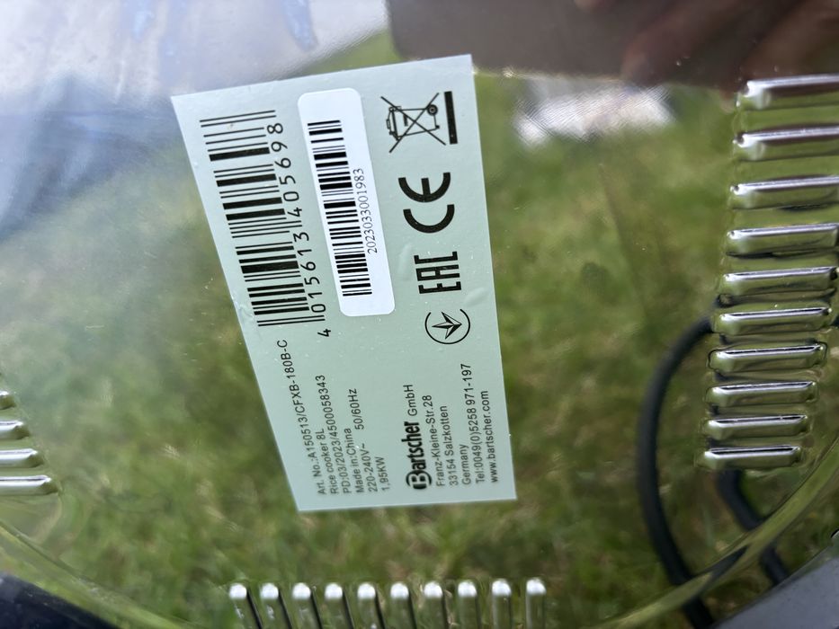 Urządzenie do gotowania ryżu, ryżowar 8L Bartscher A150513