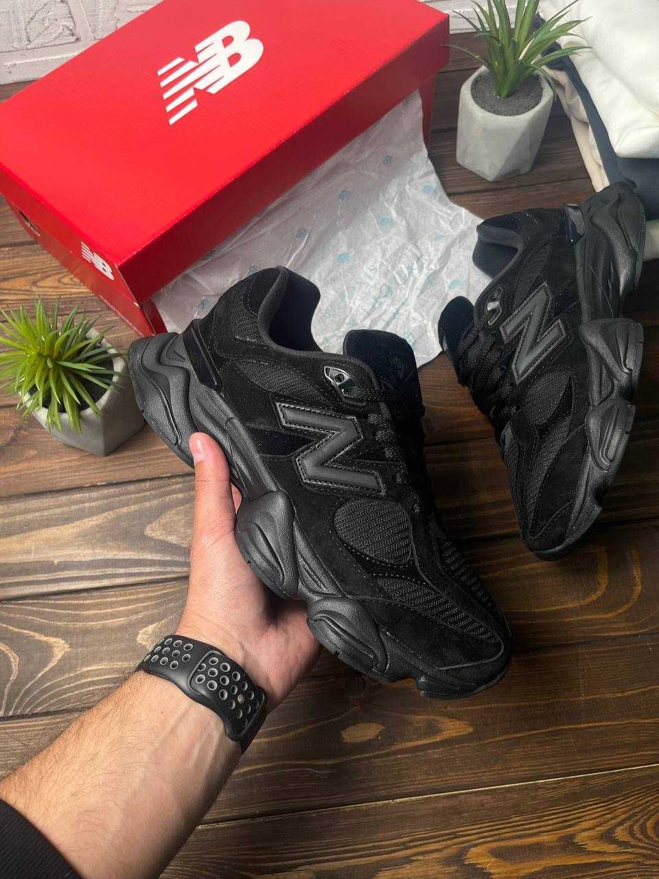 45 (29 см) New Balance 9060 нб Нью беленси нью баланс ретро чорні
