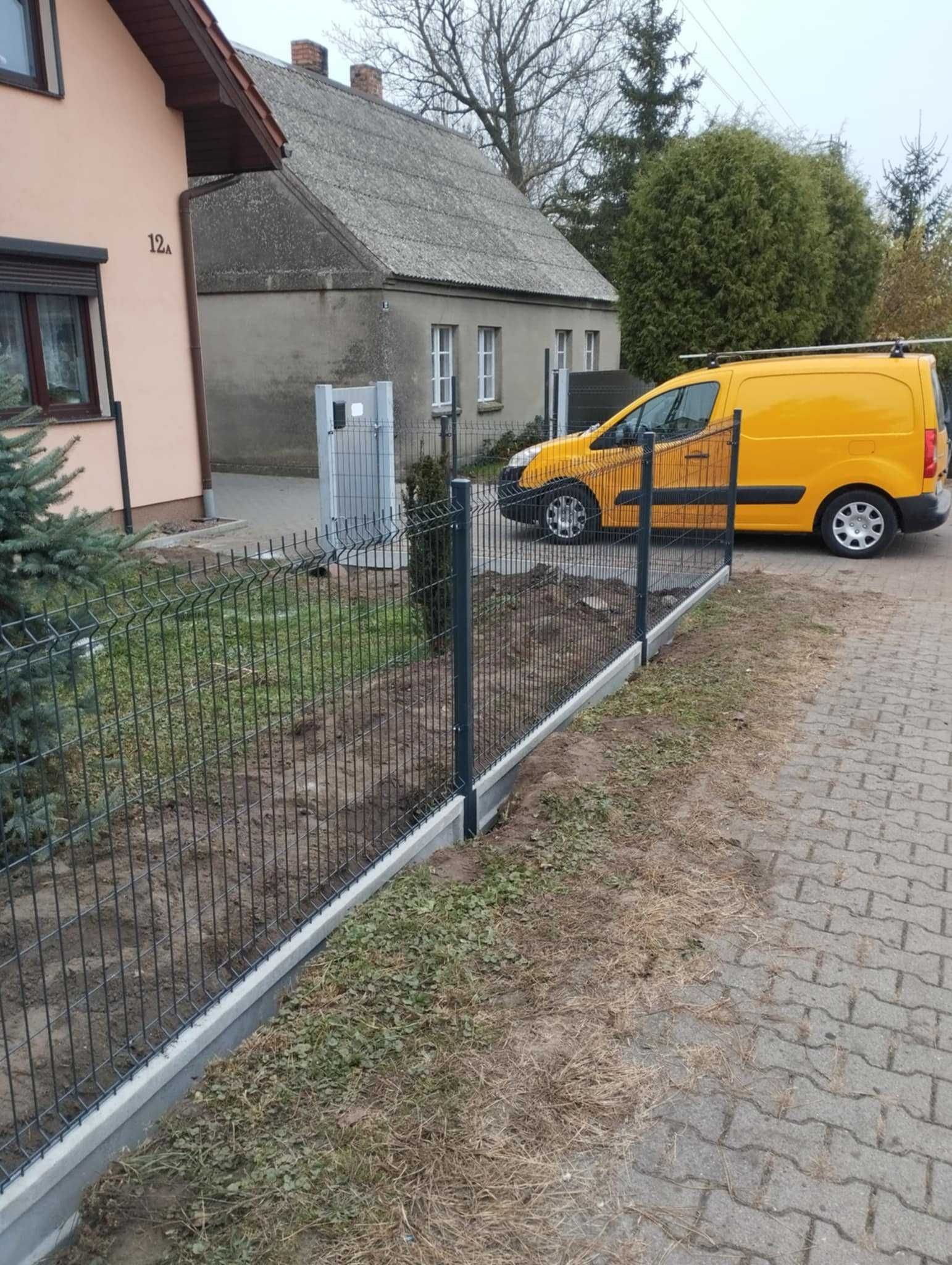 Montaż płot panelowy betonowy tymczasowy gabionowy ogrodzenie