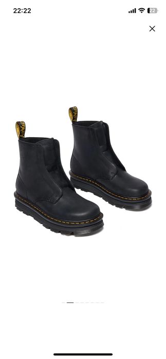 Оригінальні чоботи dr. martens zebzag laceless в 42 розмірі