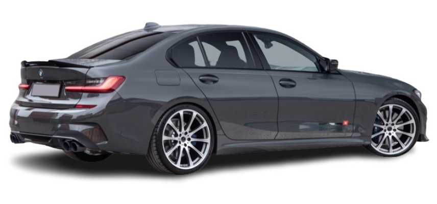 SPOJLER LOTKA dla BMW G20 ala M4 Style SPOILER KLAPY Czarny Połysk