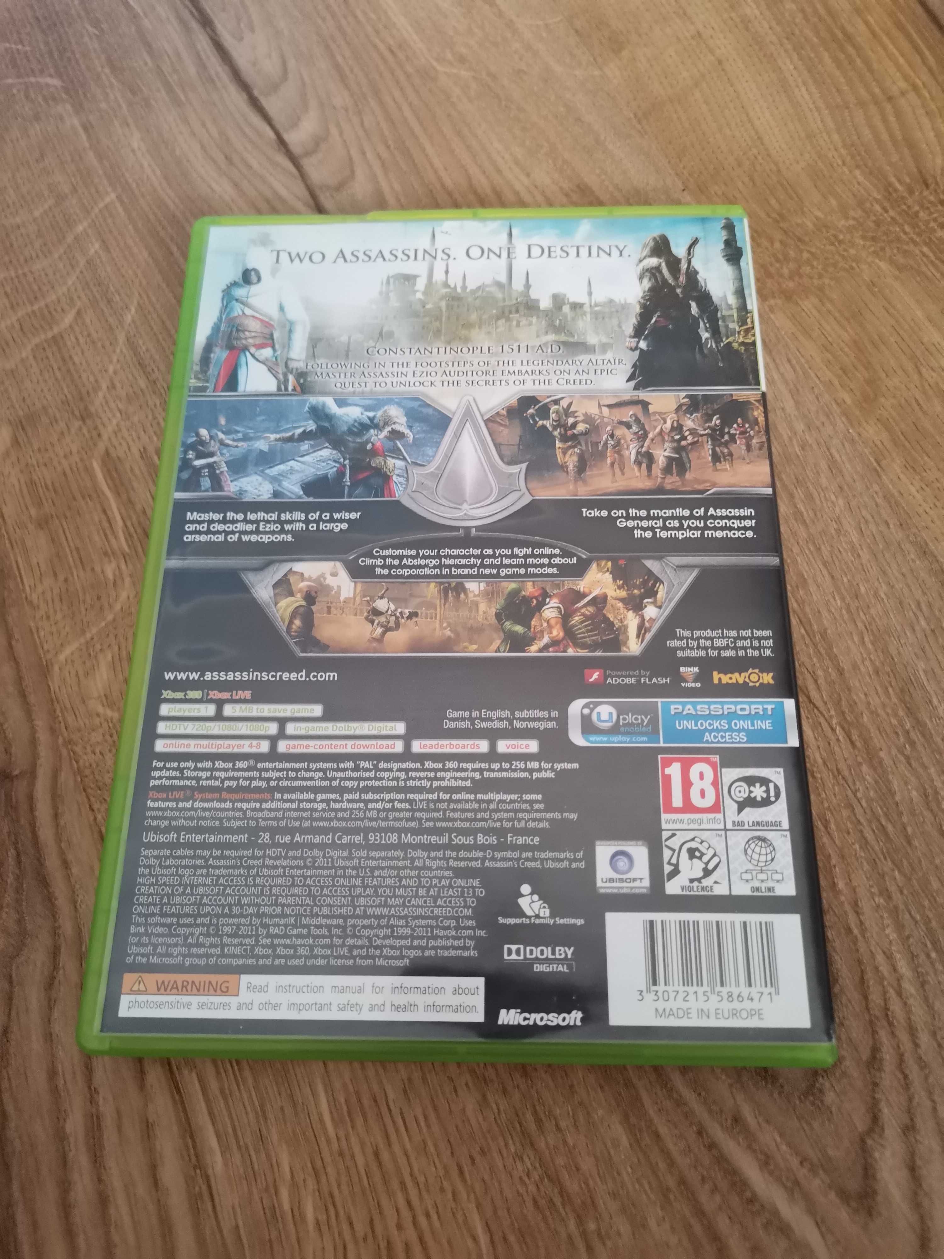 Gra Assassins Creed Revelations na konsolę XBOX 360