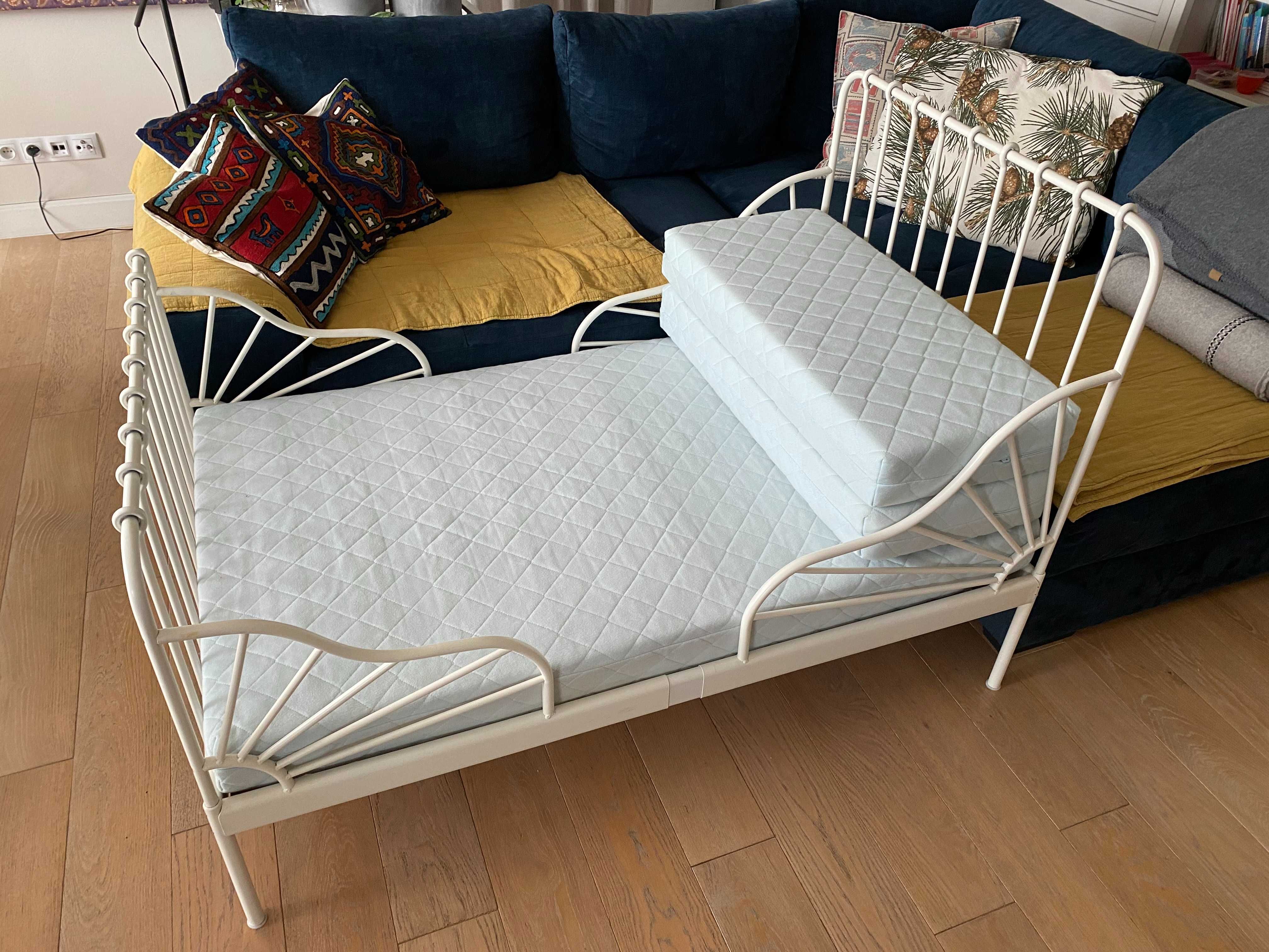 Łóżko dla dziecka IKEA MINNEN z materacem VIMSIG