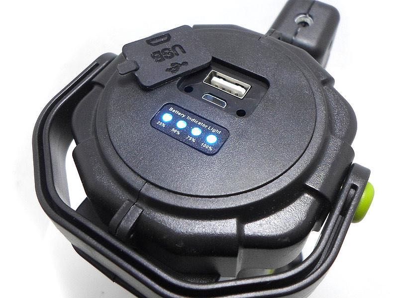 Ручной фонарь Henoyue T-80 мультифункциональный c павербанком