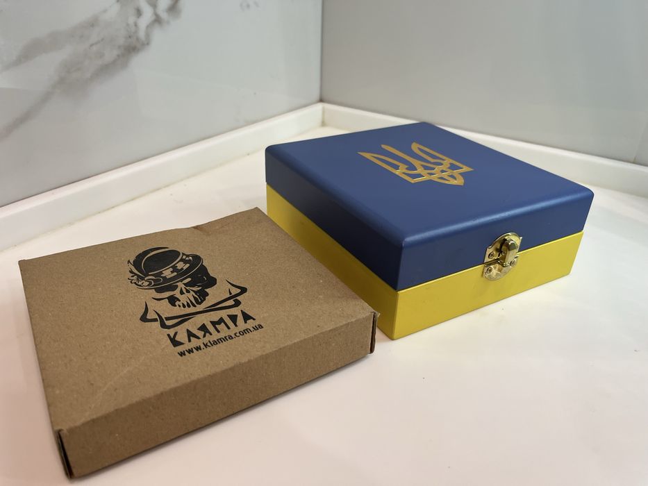 Подарунок для чоловіка, гаманець шкіра та латунь клямпа