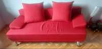Łóżko rozkładane sofa czerwona
