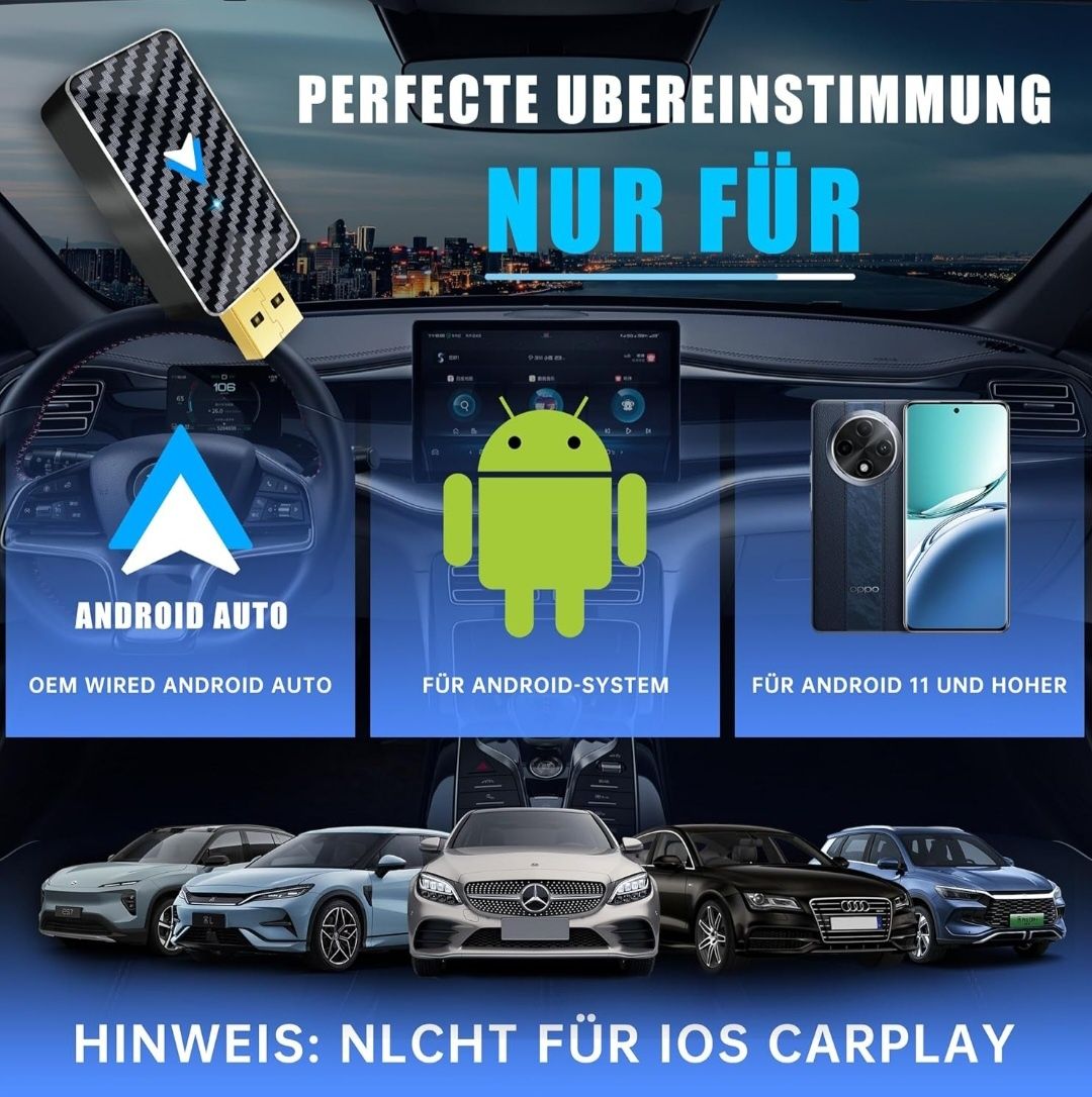 Bezprzewodowy adapter Milfra z systemem Android