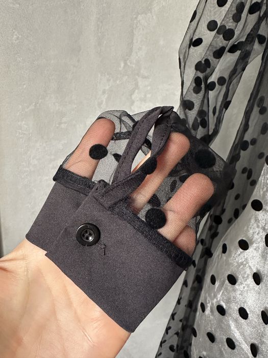 Платье база сетка прозрачное S