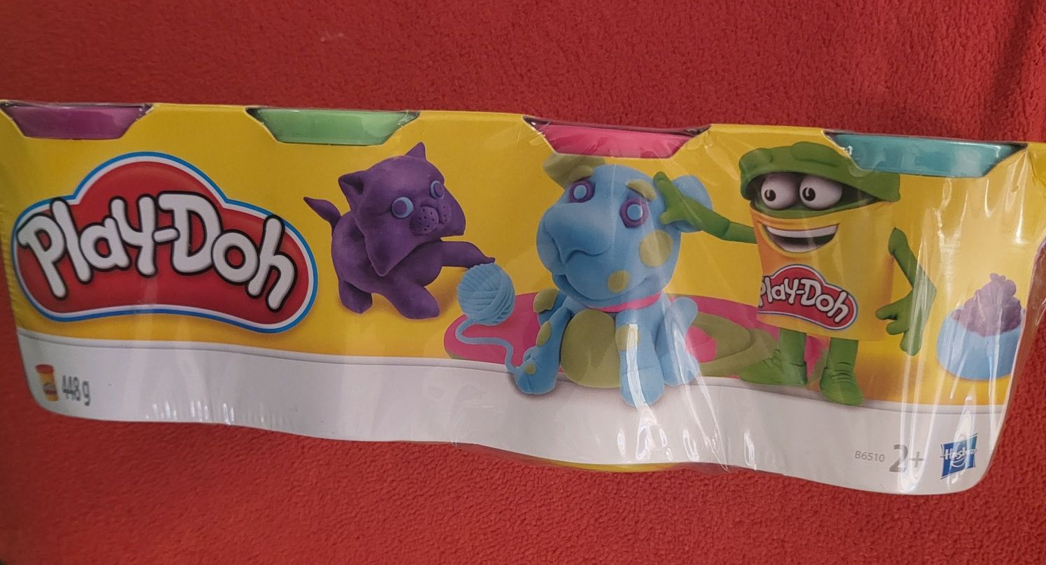 Play-Doh Zestaw 4 kolorów, Ciastolina, nowe w folii.