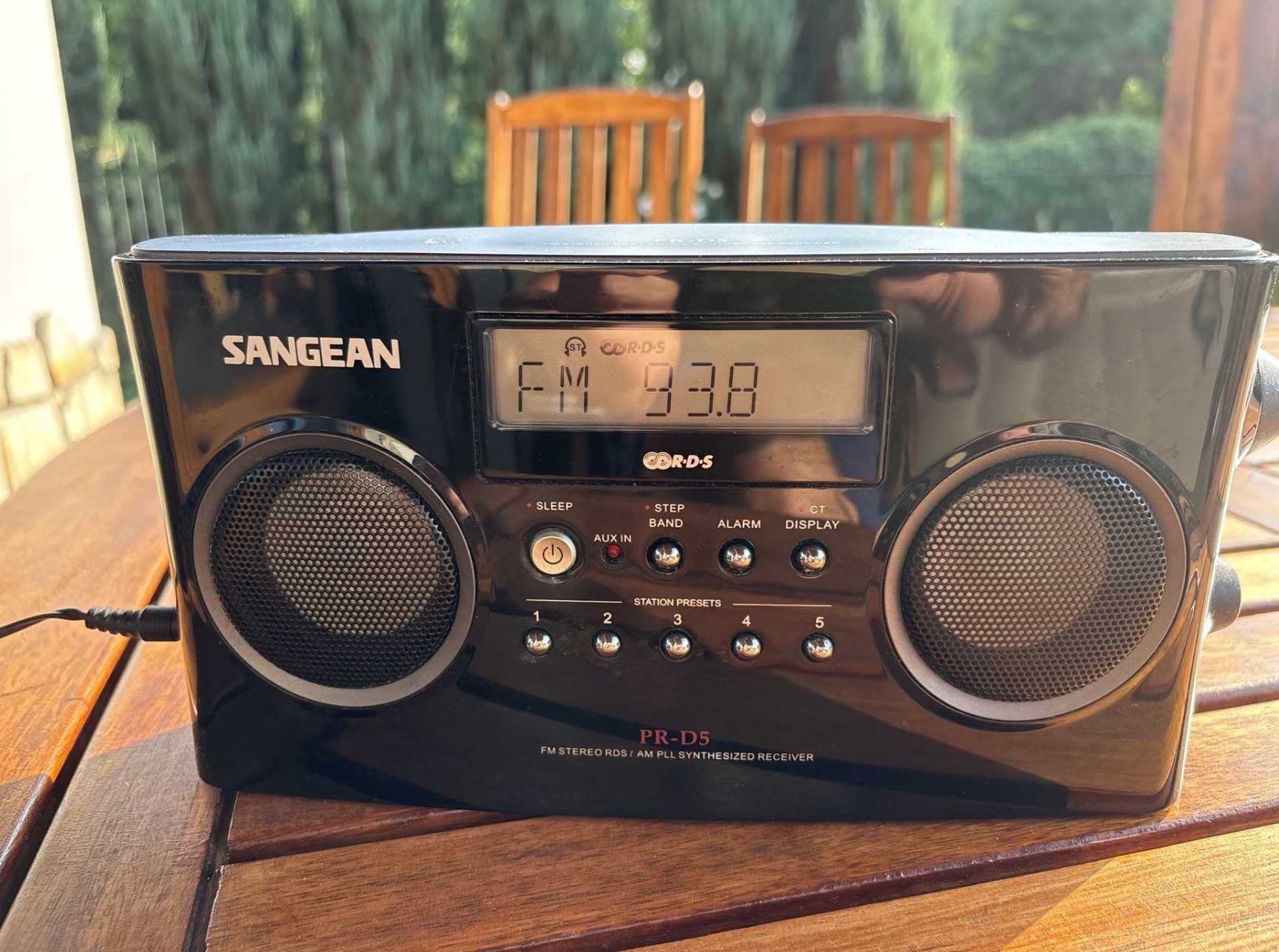 Radio AM FM Sangean PR-D5 RDS Budzik Zegar