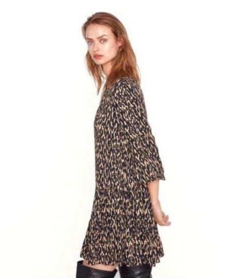 Платье Zara леопардовое, М-L
