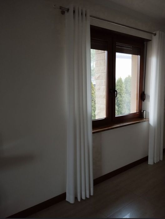 Zasłony złamana biel 2szt.