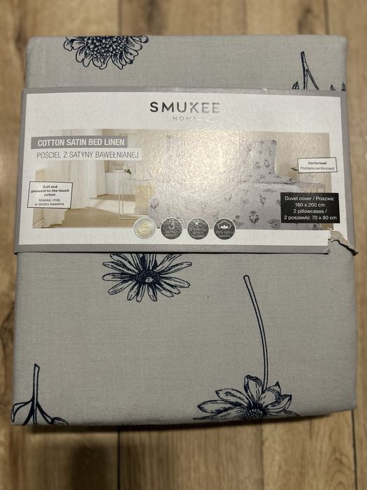 Nowa posciel 160x200 2 poszewki  bawelna satynowa komplet pościeli