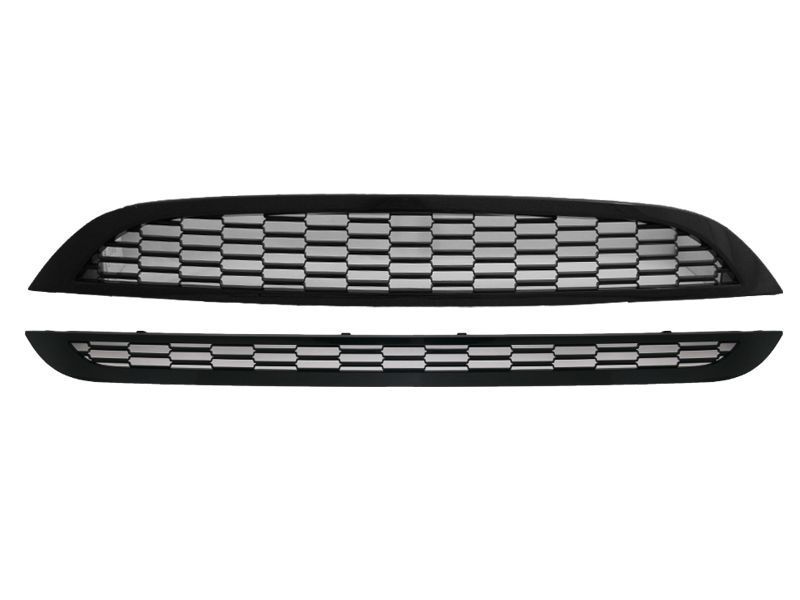 ATRAPA GRILL KRATKA GORA DOL CZARNE TUNING MINI COOPER R50 R53 2001-06 S