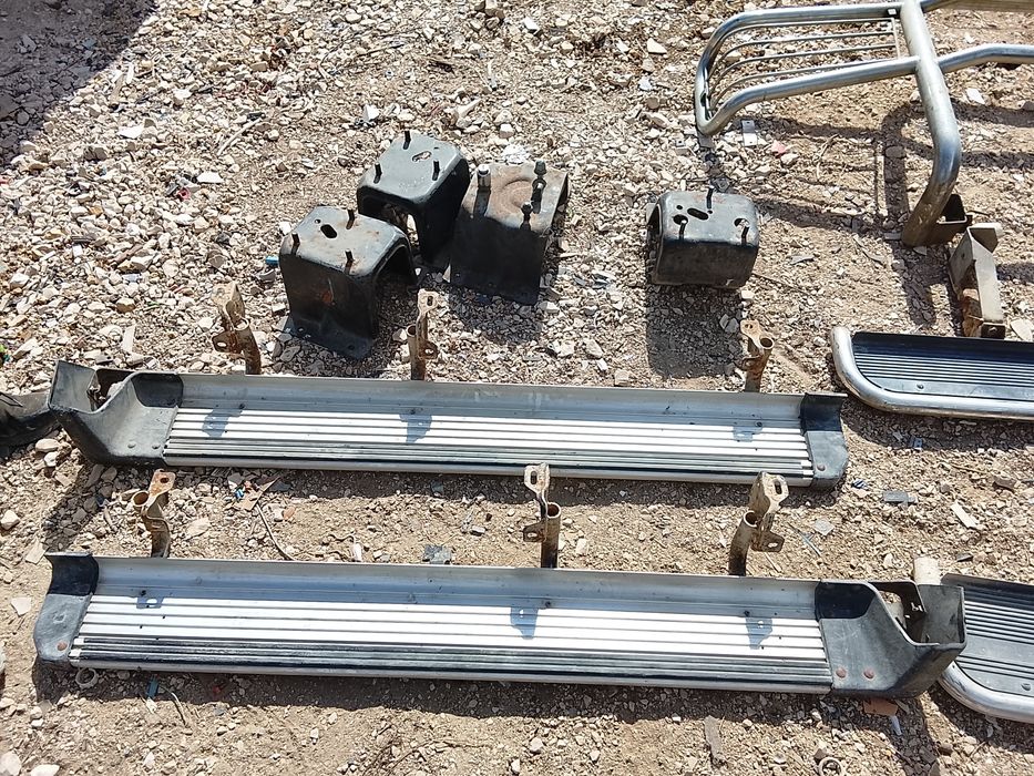 Grelha frontal e estribos nissan patrol