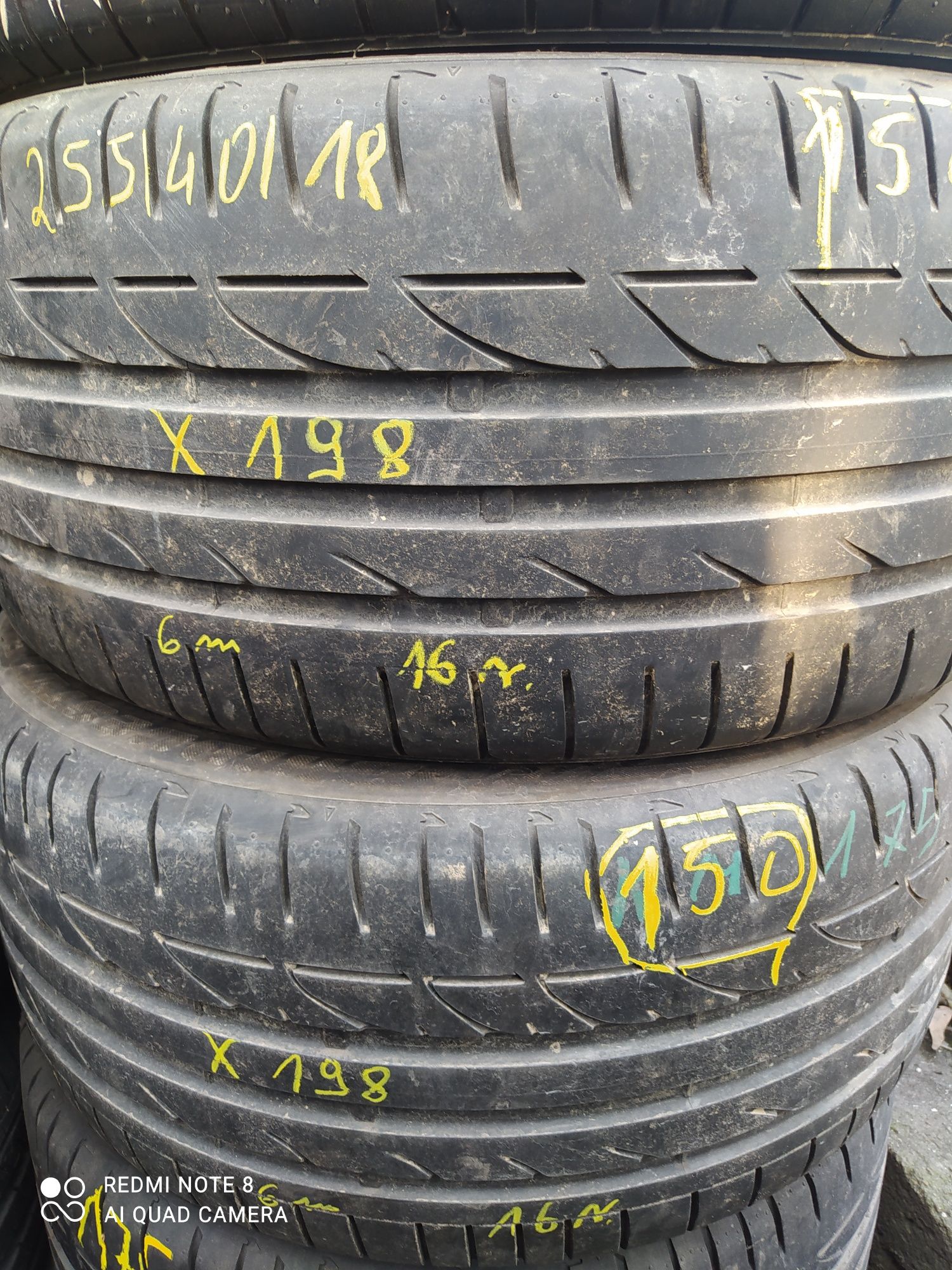 X198 255/40/18 sztuk 2 Bridgestone