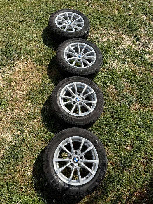 Koła felgi  oem Bmw 5x120 16 opony 205/60/16 continental zimowe