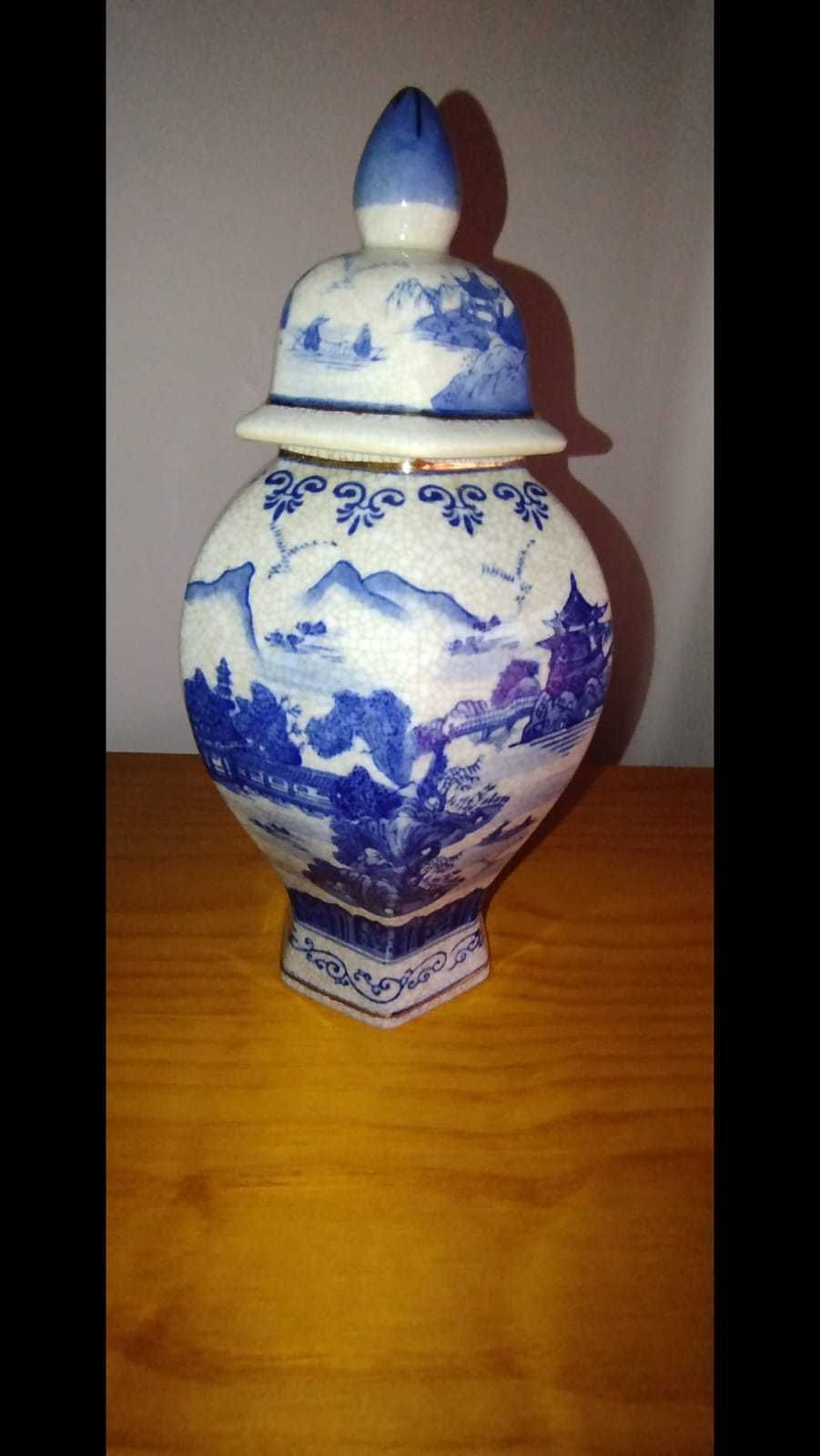 Jarrão porcelana craquelê