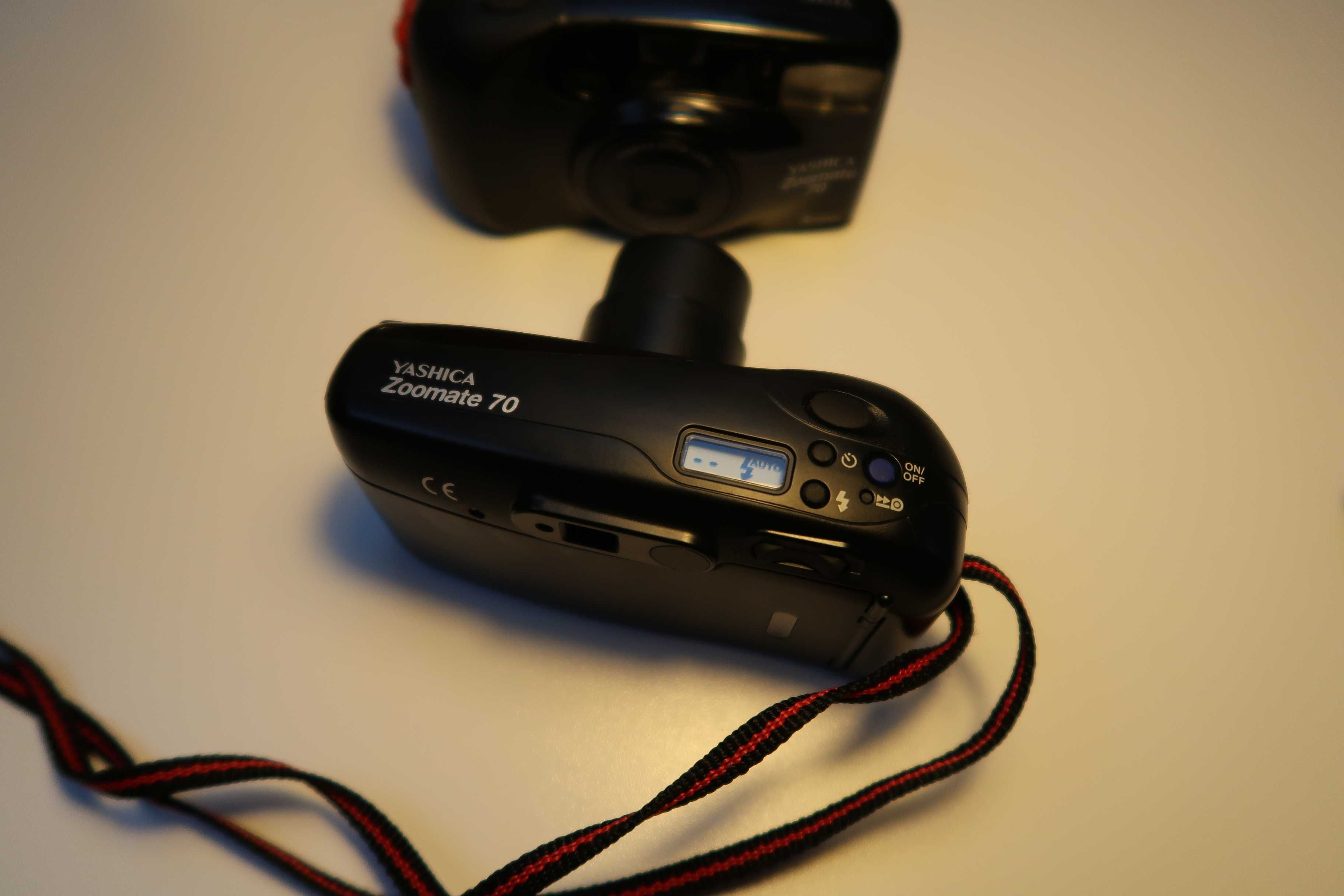 2 x Analog Yashica zoomate 70 / Black / Czytaj Opis