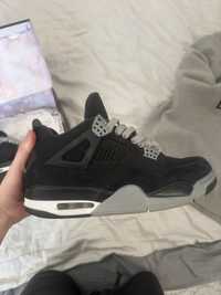 Air Jordan 4  black canvas