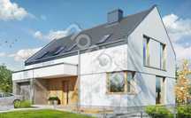 Nowoczesny dom w stanie surowym otwartym – Jędrzychów, 743 m² działki
