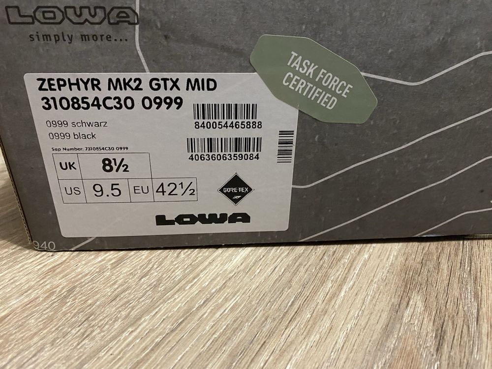 Lowa zephyr mk2 GTX