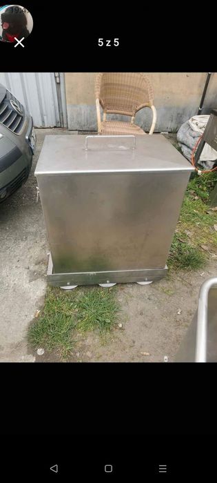 Basen/wózek gastronomiczny ze stali nierdzewnej