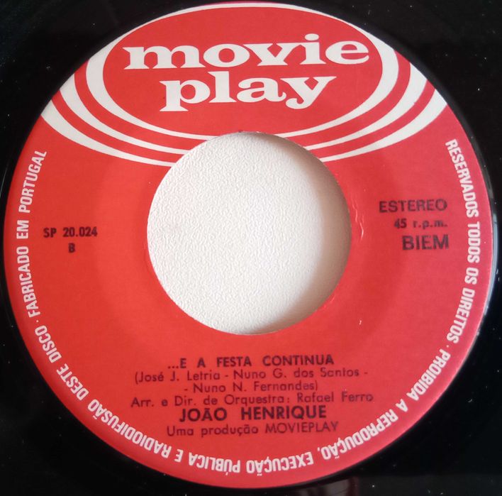 João Henrique	- - - - -	Esta Festa das Cidades	- - - - -	Single