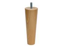 Drewniana noga meblowa toczona STOŻEK h=10 cm Fi 4,5/3 cm buk kolor
