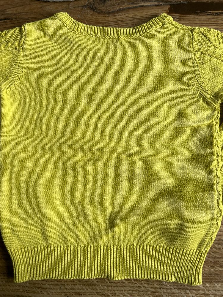Limonkowy zielony sweter