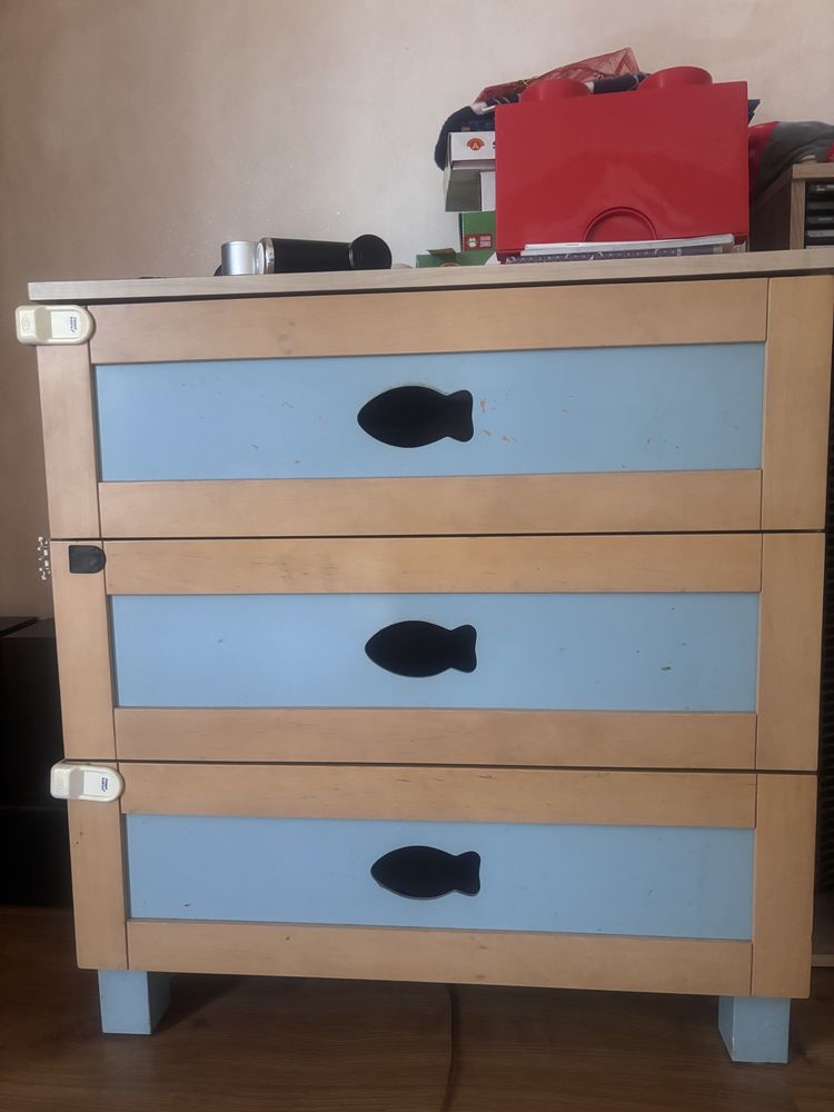 Zestaw mebli dla dzieci szafa plus komoda Nemo