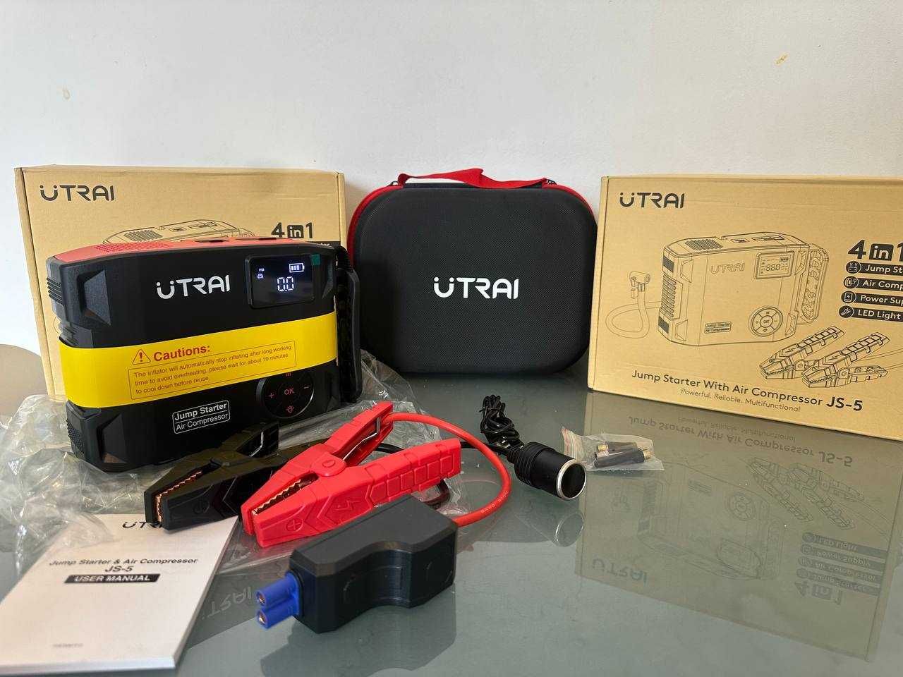 Бустер Компресор Пусковий Пристрій Utrai Js 5 2500A 27000mah Повербанк