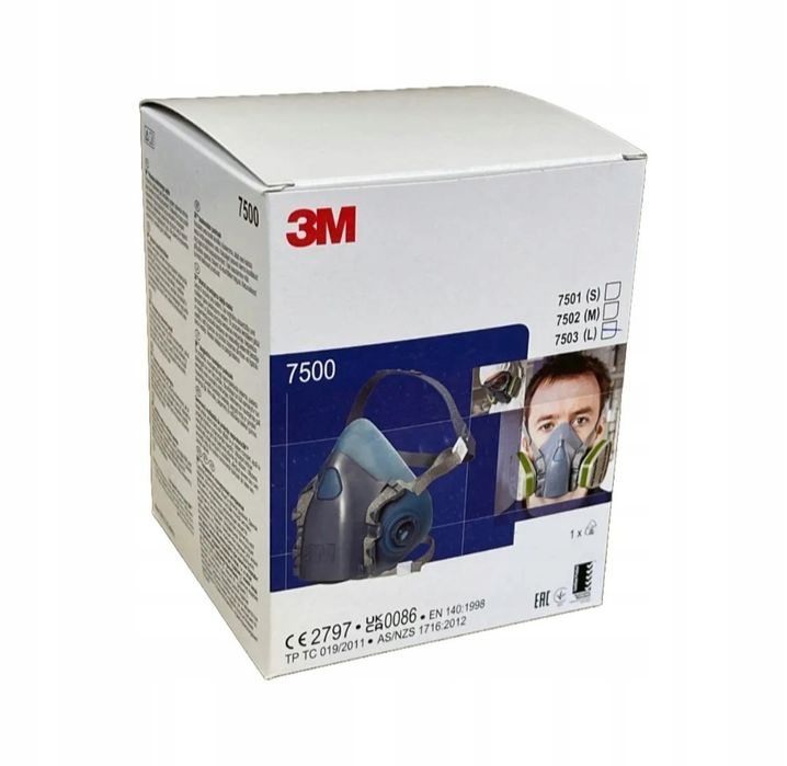 Kompletny zestaw 3M MASKA 7502/7503 Z FILTRAMI 3M 6059+ 5925+ 501